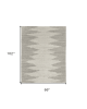 6' X 9' Gray and Ivory Ombre Hand Woven Area Rug