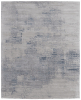 8' X 10' Gray Taupe and Blue Abstract Hand Tufted Area Rug