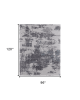 8' X 10' Ivory Brown and Blue Abstract Hand Tufted Area Rug