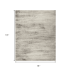 8' X 10' Brown Abstract Hand Knotted Area Rug
