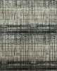 8' X 10' Black Abstract Hand Knotted Area Rug