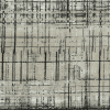 8' X 10' Black Abstract Hand Knotted Area Rug