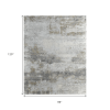 8' X 10' Gold Abstract Hand Knotted Area Rug