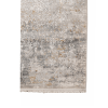 10' X 14' Gray Ivory And Brown Medallion Area Rug With Fringe