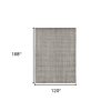 10' X 14' Gray And Light Brown Wool Abstract Hand Woven Area Rug