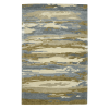 8' X 10' Light Blue Ivory And Brown Wool Abstract Hand Tufted Area Rug