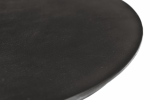 30" Brown Iron Round Pedestal End Table