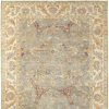 6' X 9' Gray And Beige Wool Oriental Hand Knotted Area Rug