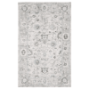 8' X 10' Ivory And Teal Blue Oriental Hand Tufted Area Rug