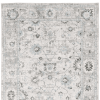 8' X 10' Ivory And Teal Blue Oriental Hand Tufted Area Rug