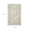 9' X 12' Ivory And Blue Oriental Hand Tufted Area Rug