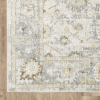 9' X 12' Ivory And Blue Oriental Hand Tufted Area Rug
