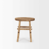 23" Brown Distressed Solid Wood End Table