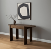 59" Dark Brown Solid Wood Oval Writing Desk