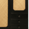 Distressed Solid Wood Three Drawer Sideboard with Two Doors