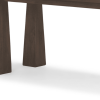 60" Dark Brown Solid Wood Bench