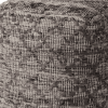 Cotton And Leather Geometric Cube Pouf Ottoman