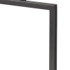 26" Gray Square Bedside Lamp With Shade