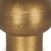 26" Gold Round Bedside Lamp With Bell Shade
