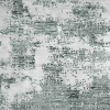 8' X 10' Green And White Abstract Hand Tufted Area Rug