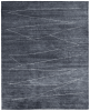 8' X 10' Gray And Ivory Abstract Hand Knotted Distressed Area Rug