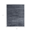 8' X 10' Gray And Ivory Abstract Hand Knotted Distressed Area Rug