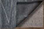 8' X 10' Gray And Ivory Abstract Hand Knotted Distressed Area Rug