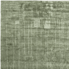8' X 10' Green And Ivory Abstract Hand Knotted Area Rug