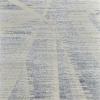 8' X 12' Ivory Blue And Silver Abstract Hand Knotted Distressed Area Rug