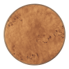 22" Brown Steel Round Pedestal End Table