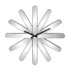 MirroGlass Silent Analog Starburst Wall Clock