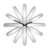 MirroGlass Silent Analog Starburst Wall Clock