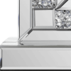 Faux Crystal MirroGlass Table Clock
