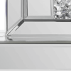 Faux Crystal MirroGlass Table Clock