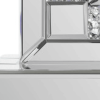 Faux Crystal MirroGlass Table Clock