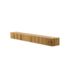 Ribbed Texture Wood Wall Mounted Mantel Floating Shelf