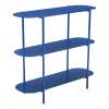 Steel Oval Console Table With Two Shelves