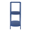Steel Oval Console Table With Two Shelves