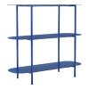 Steel Oval Console Table With Two Shelves