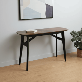 Solid Wood Oval Console Table