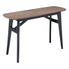 Solid Wood Oval Console Table