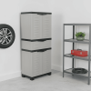 Heavy Duty Plastic Four Door Utility Cabinet