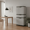 Heavy Duty Plastic Four Door Utility Cabinet