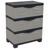 Heavy Duty Plastic Three Drawer Utility Cabinet