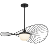 Aluminum Geometric Wavy LED Dimmable Outdoor Hanging Light