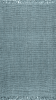10' X 14' Light Blue Jute Handmade Area Rug With Fringe