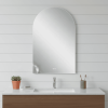 Arch Lighted Frameless Bathroom Vanity Mirror