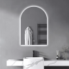 Arch Lighted Frameless Bathroom Vanity Mirror