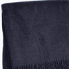 Cotton Blend Woven Plush Throw Blanket with Fringe