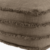 Cotton Striped Pouf Ottoman